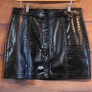NWT Blank NYC vegan Leather Skirt